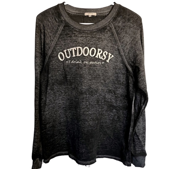 Long Sleeve Crew Neck Lightweight Top - Picture 4 of 13